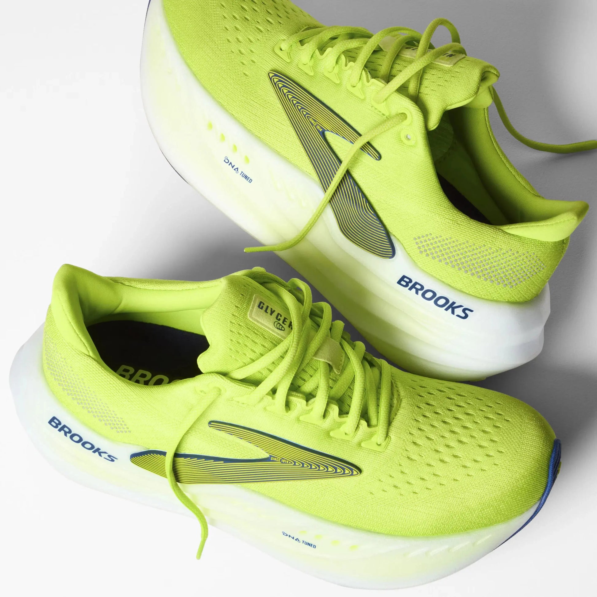 Brooks Glycerin Max Lime Navy Peony
