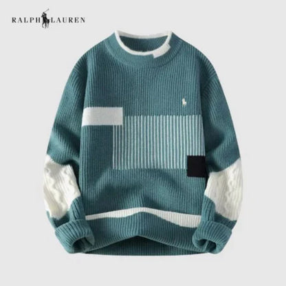 Color-Blocked Clean Lined
